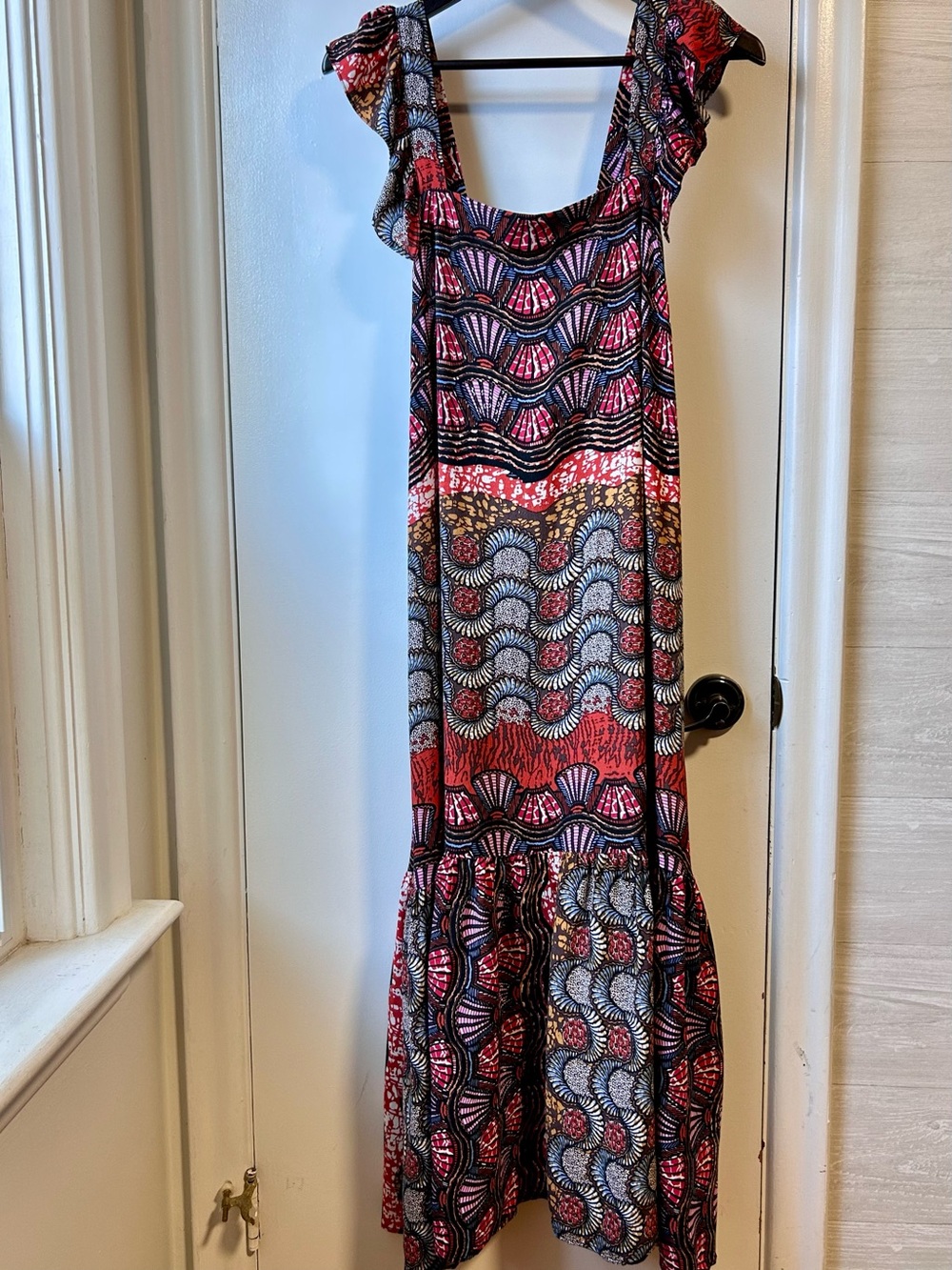 Anthropologie CL Carter Bold Print Maxi Dress